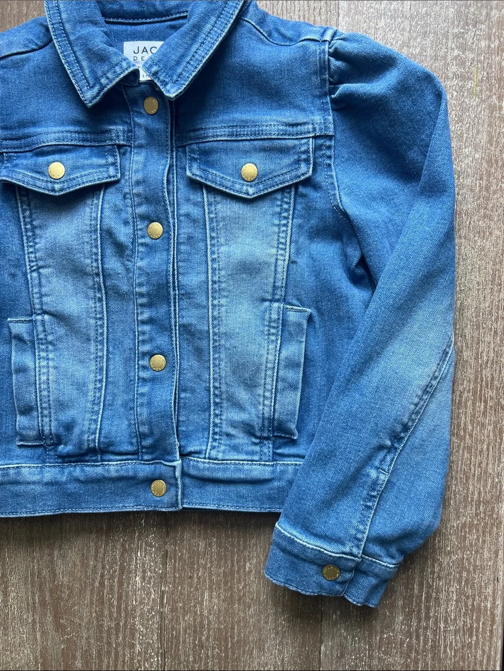 EUC Janie and Jack Denim Puff Sleeve Jacket